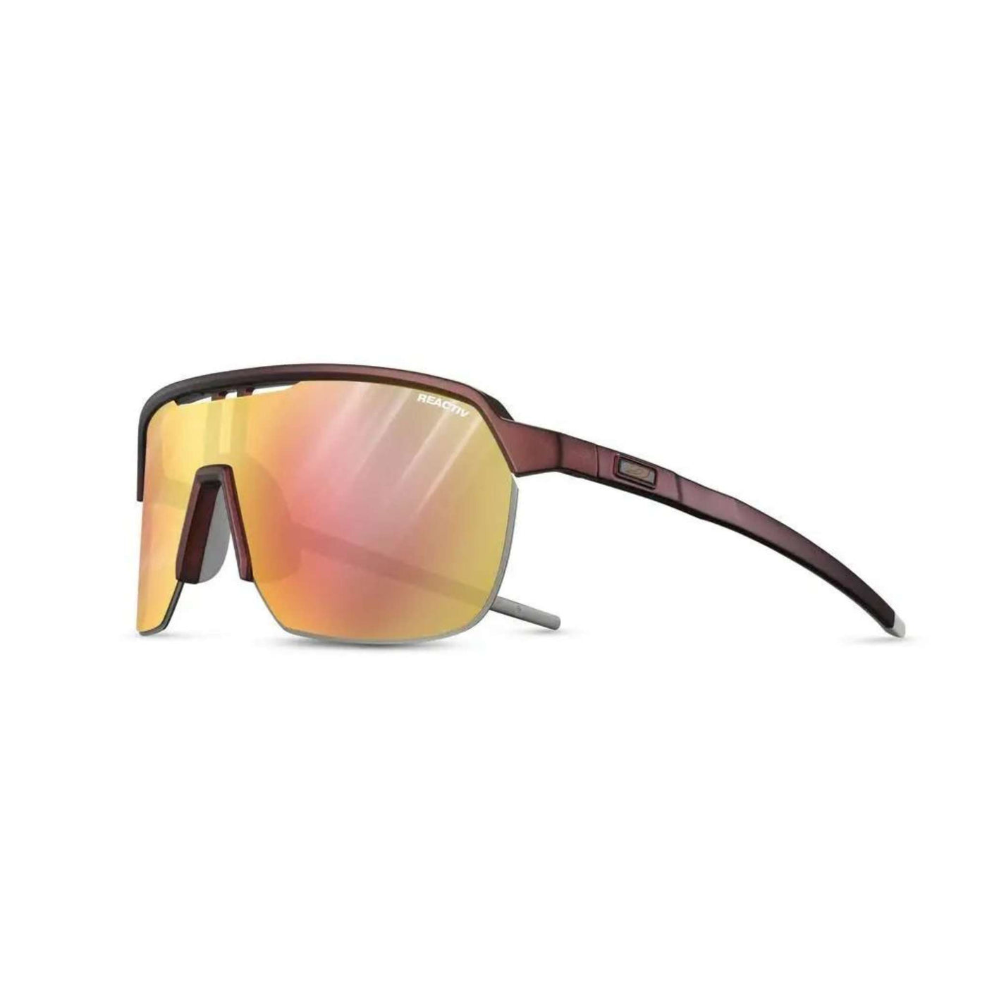 Julbo Frequency Burgandy/Light Grey Sunglasses - Reactiv 1-3 LAF | Performance Sunglasses | Further Christchurch NZ 