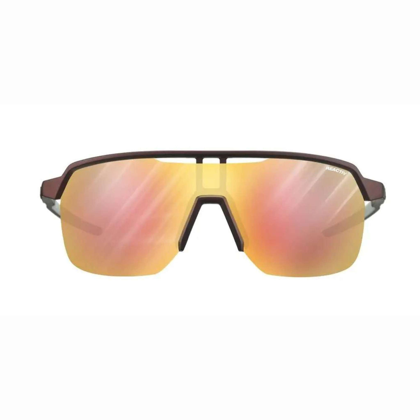 Julbo Frequency Burgandy/Light Grey Sunglasses - Reactiv 1-3 LAF | Performance Sunglasses | Further Christchurch NZ