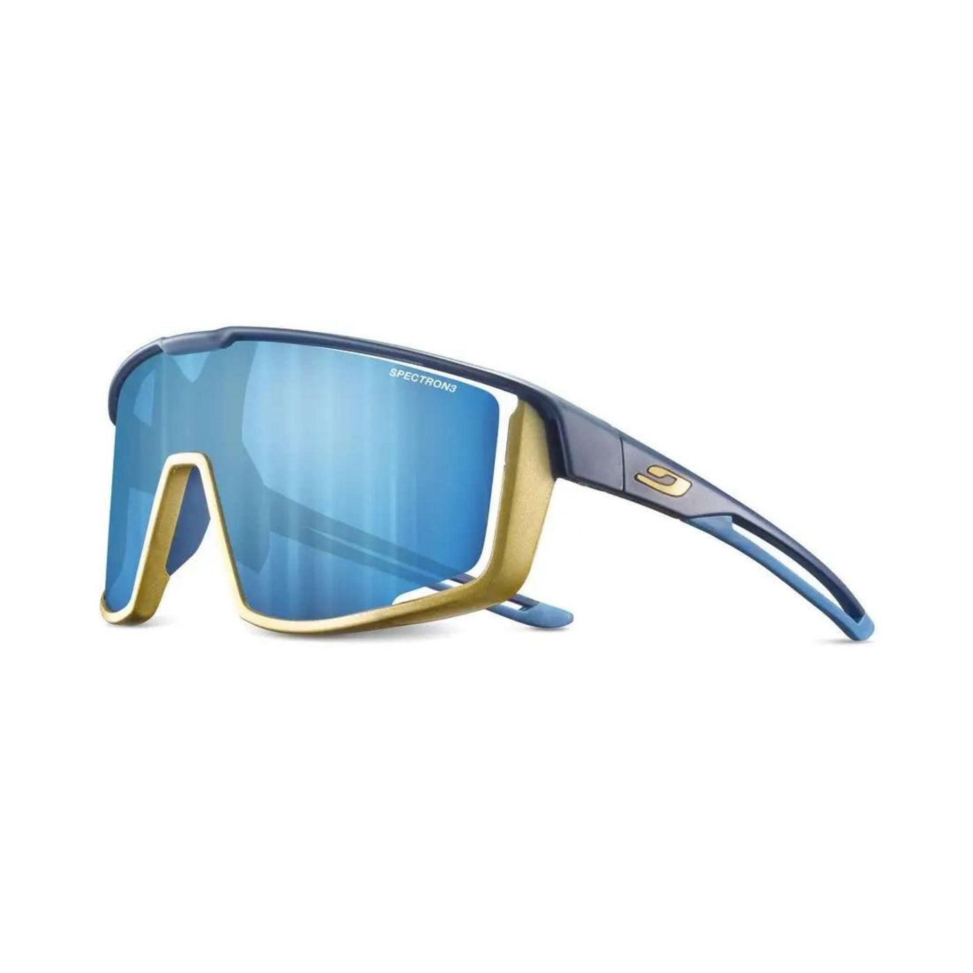 Julbo Fury Dark Blue/Gold Sunglasses - Spectron 3CF | Performance Sunglasses | Further Faster Christchurch NZ