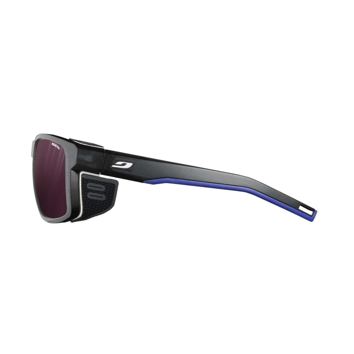 Julbo Sheild Black/Blue/White Sunglasses - Reactiv 0-4 HC | Performance Sunglasses | Further Faster Christchurch NZ