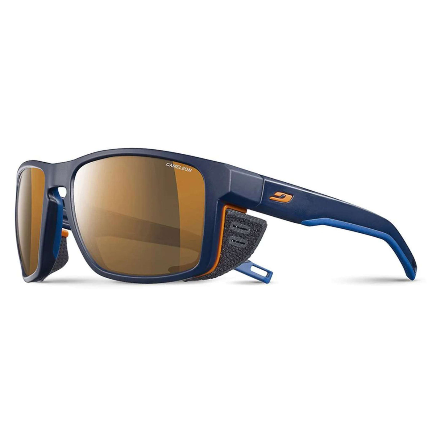 Julbo Sheild Dark Blue / Orange Sunglasses - Reactiv High Mountain 2-4 | Performance Sunglasses | Further Faster Christchurch NZ