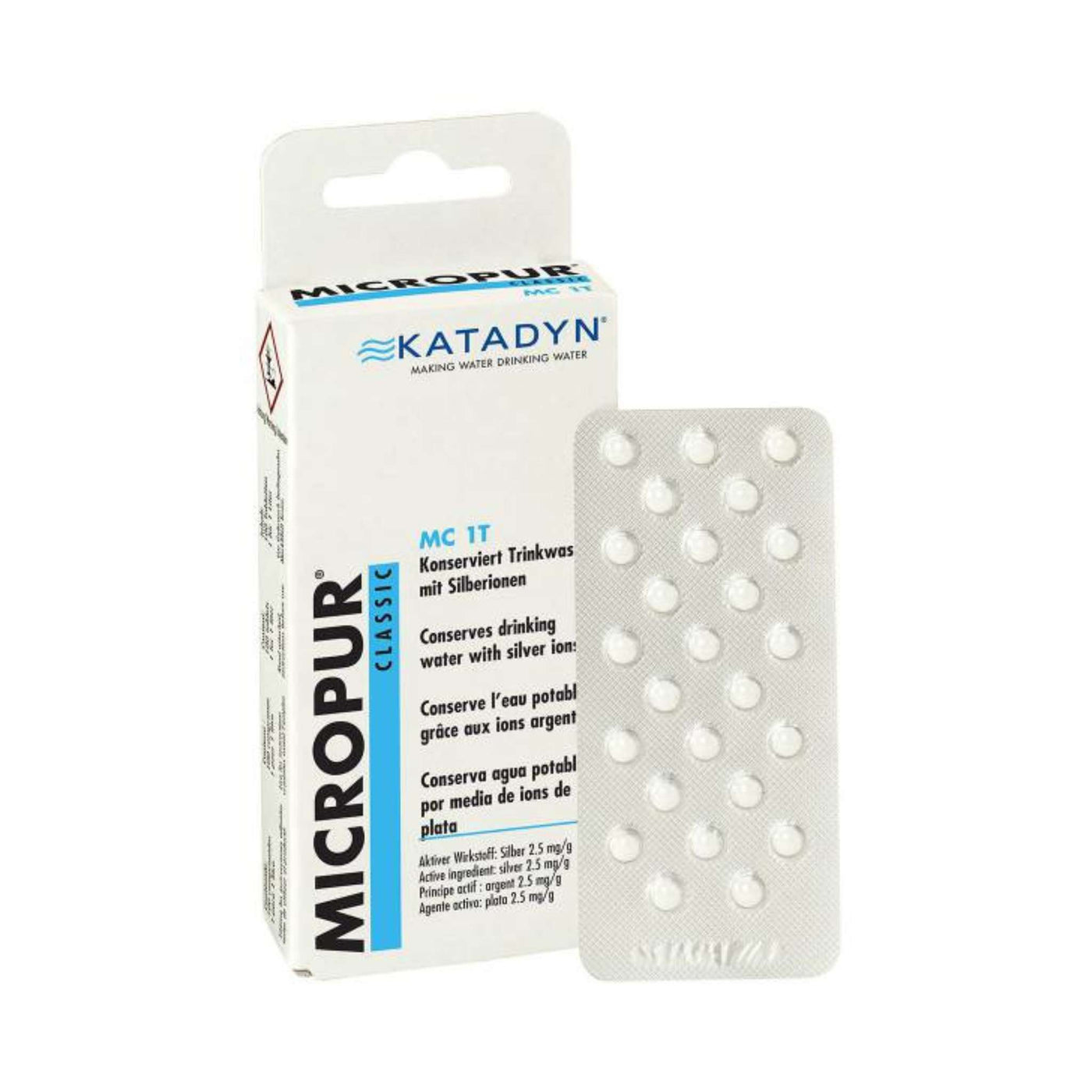Katadyn Micropur Classic MC 1T - 50 pk | Emergency Survival Equipment | Further Faster Christchurch NZ