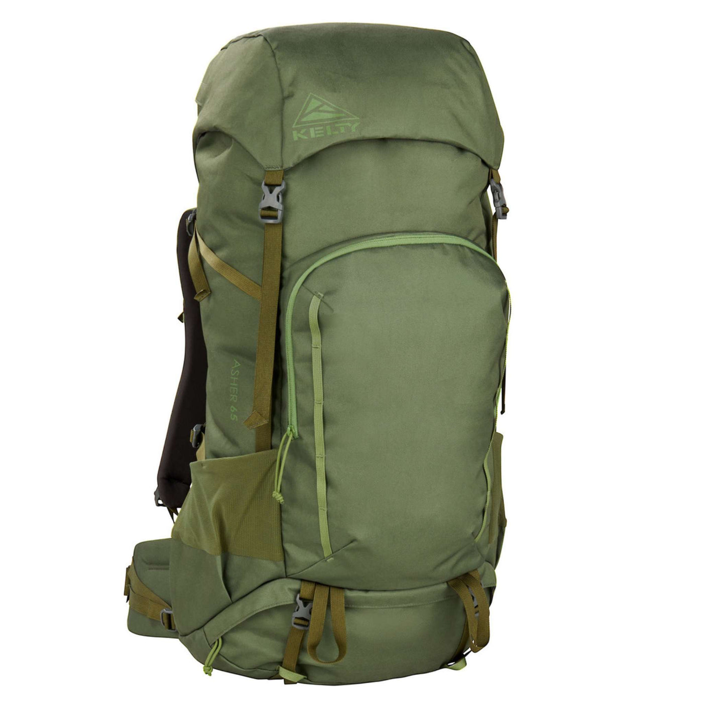 Kelty Asher 65L | Hiking & Tramping Packs | Further Faster Christchurch NZ #winter-moss-dill