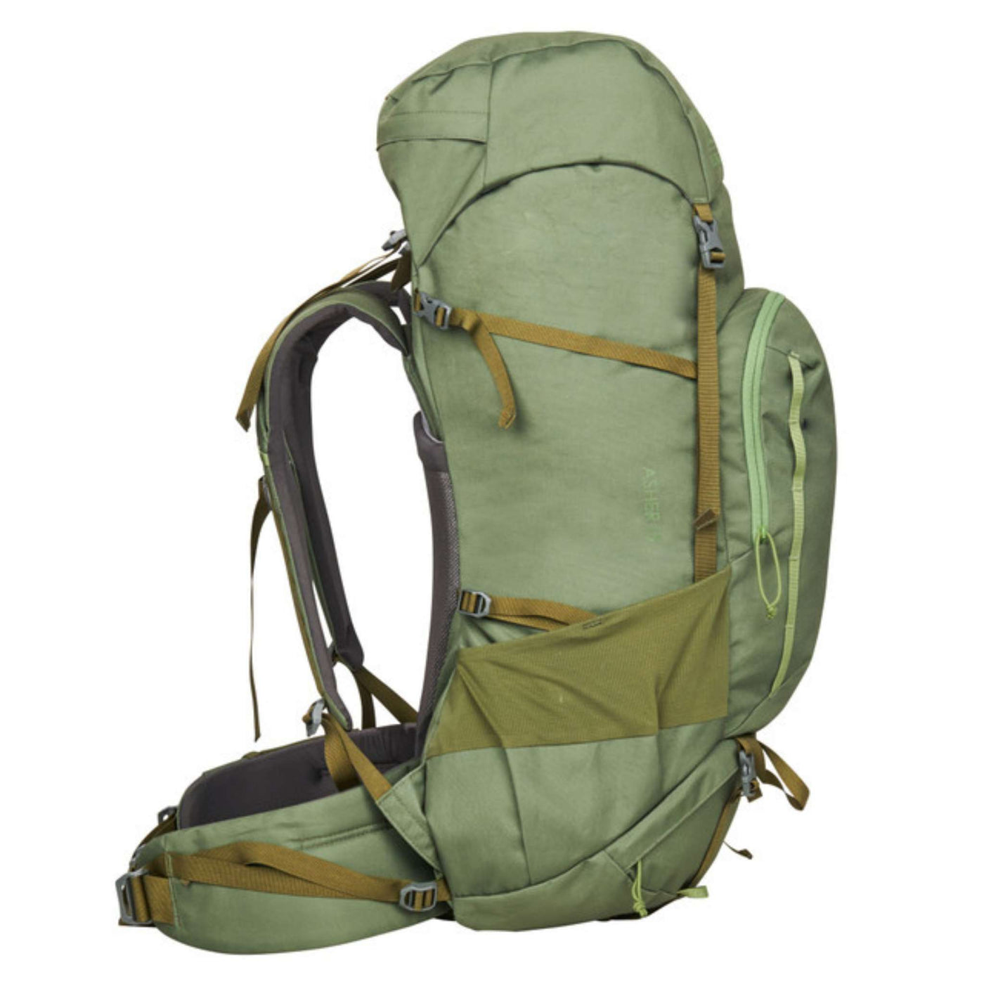 Kelty Asher 65L | Hiking & Tramping Packs | Further Faster Christchurch NZ #winter-moss-dill