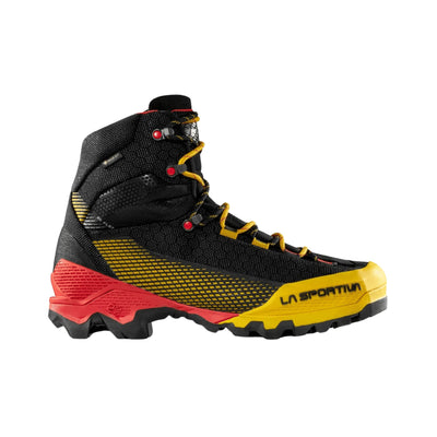 Mountaineering & Alpine Boots | La Sportiva Aequilibrium ST GTX | Further Faster Christchurch NZ #black-yellow
