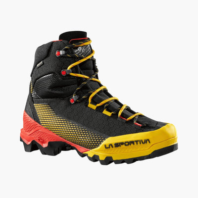 Mountaineering & Alpine Boots | La Sportiva Aequilibrium ST GTX | Further Faster Christchurch NZ #black-yellow