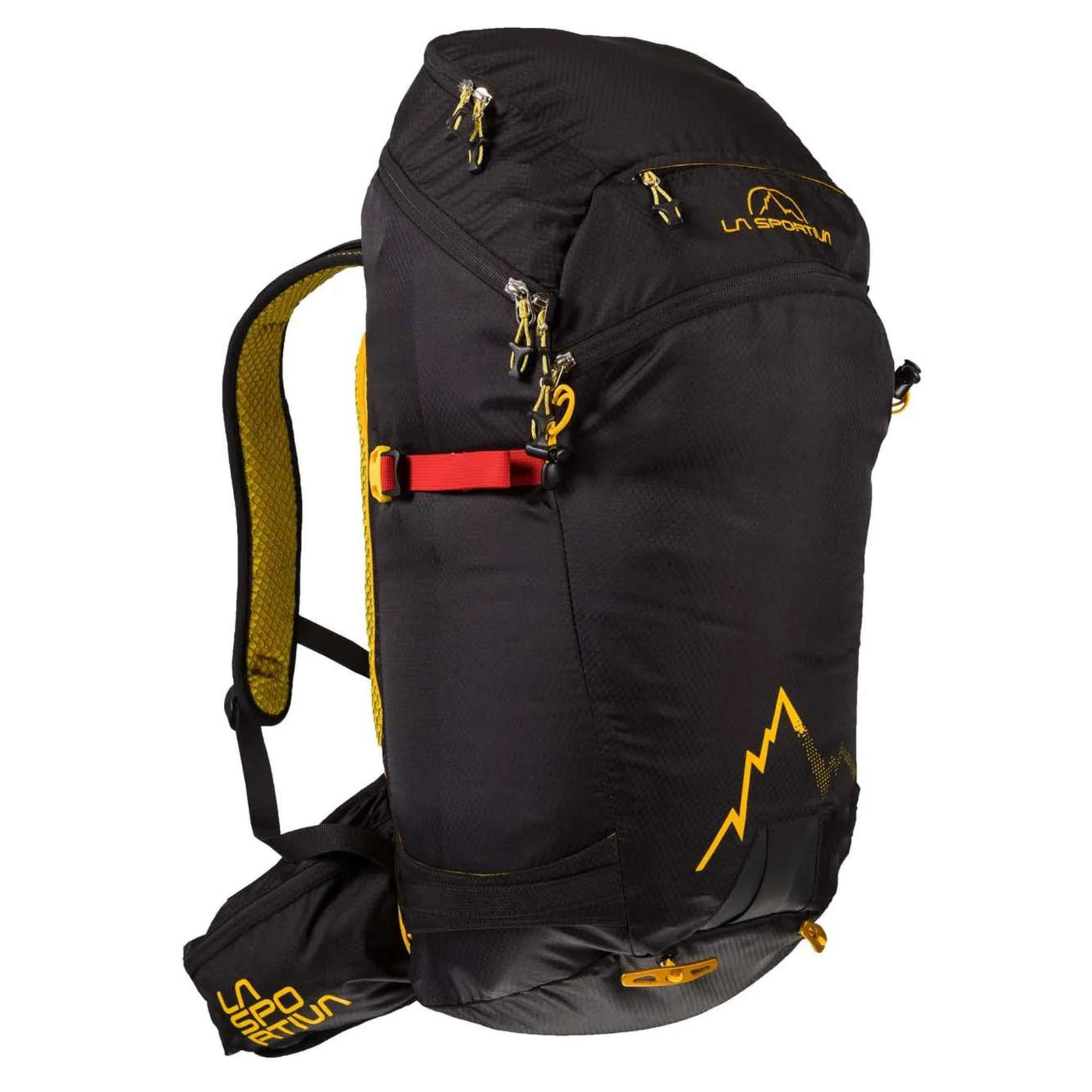 La Sportiva Backpack Sunlite - 40L | Ski Mountaineering Backpack NZ | Further Faster Christchurch NZ #black-yellow 