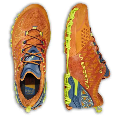 La Sportiva Bushido II Mens | Trail Running Shoes | Further Faster Christchurch NZ #hawaiian-sun-lime-punch