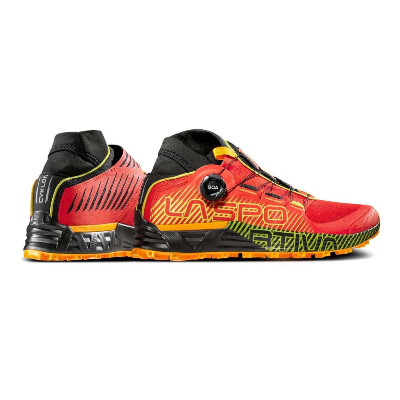 La Sportiva Cyklon - Mens | Technical Trail Running Shoe | Further Faster Christchurch NZ #sunset-lime