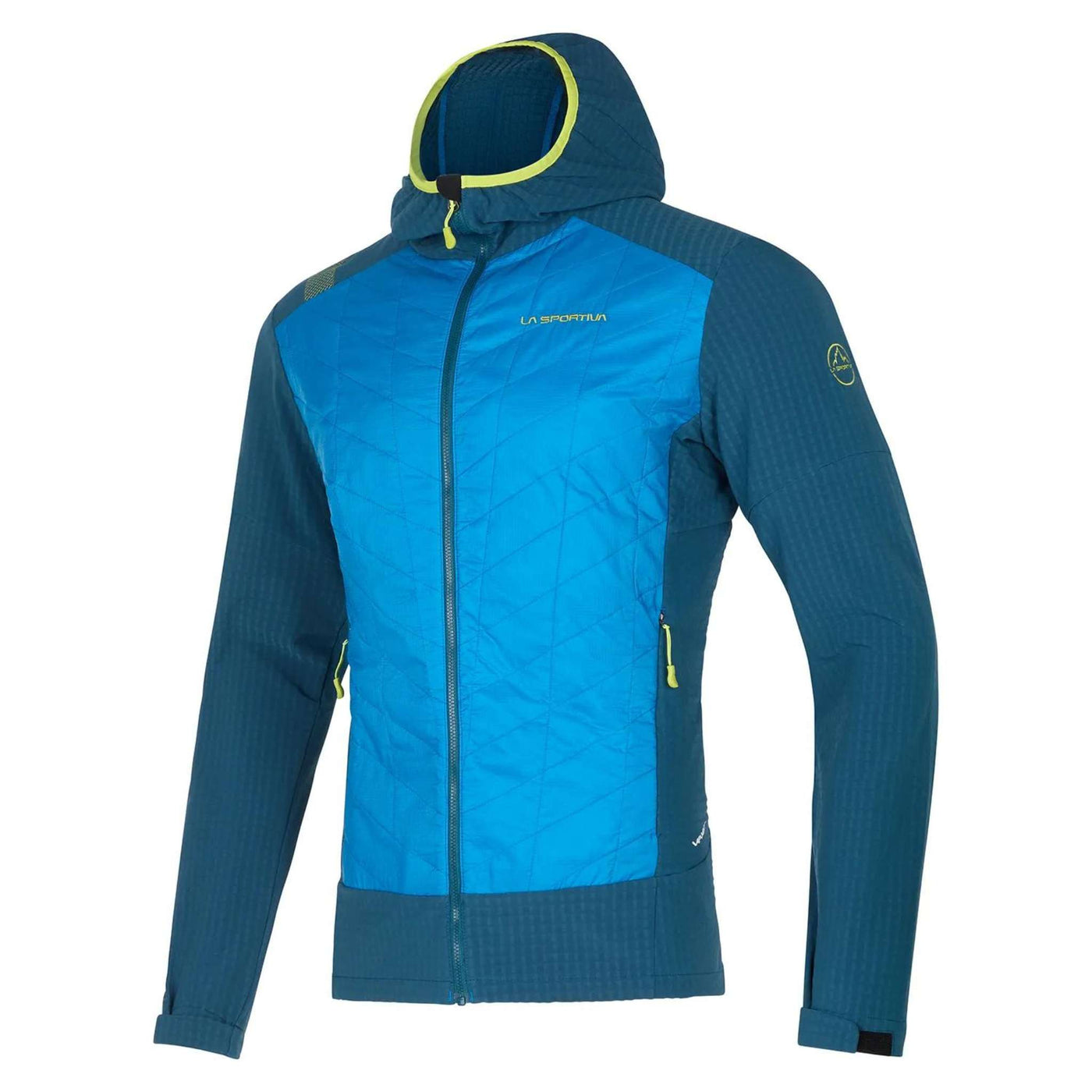 La Sportiva Hoody Kap Hybrid - Mens | Mens Softshell Jacket | Further Faster Christchurch NZ | #electric-blue-storm-blue