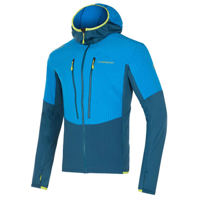 La Sportiva Hoody Session Tech - Mens | Windproof Insulated Jacket | Further Faster Christchurch NZ | #blue-electric-blue