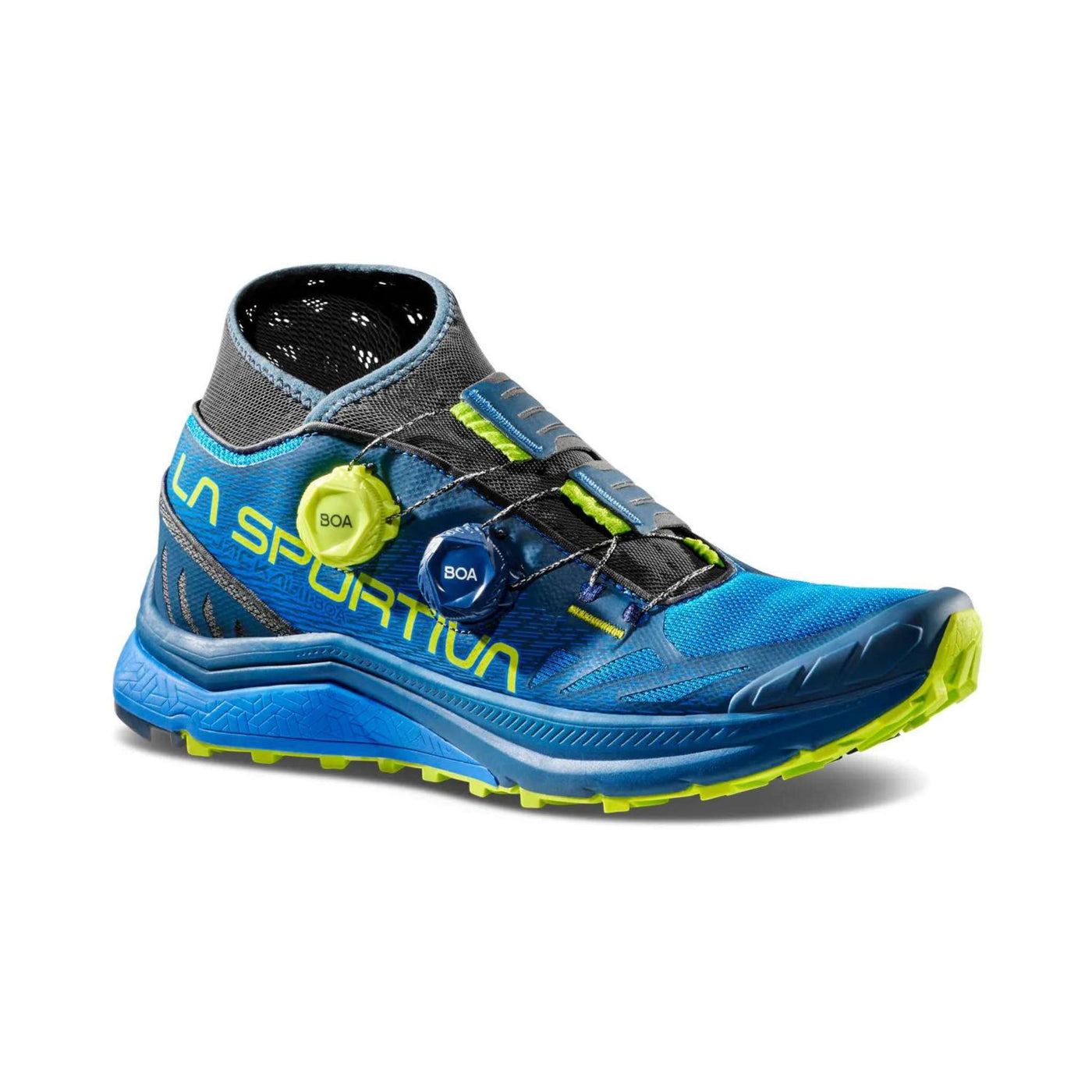 La Sportiva Jackal II Boa - Mens | Trail Running Footwear | Further Faster Christchurch NZ | #blue-lime