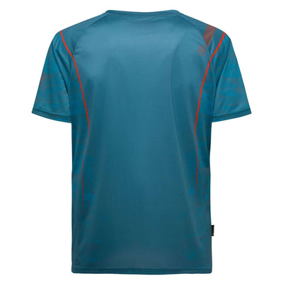 La Sportiva Pacer T-Shirt - Mens | Trail Running | Further Faster Christchurch NZ | #hurricane-tropic-blue