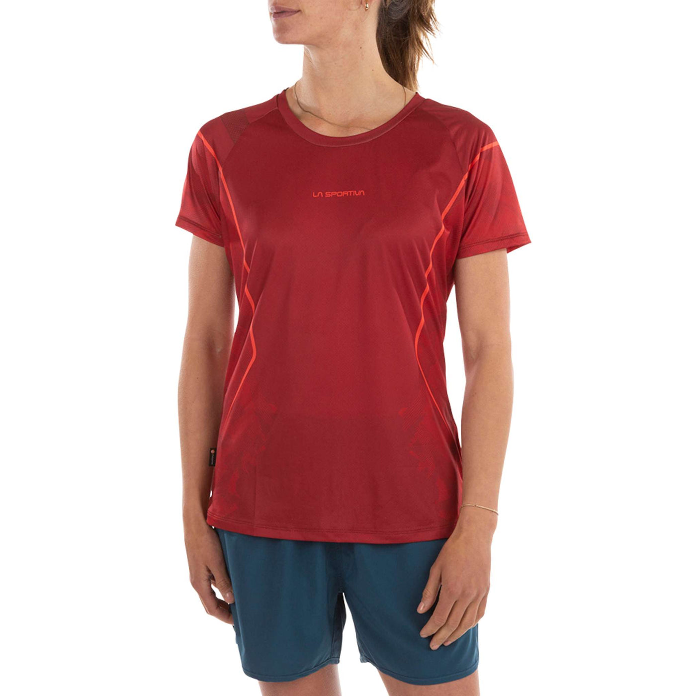 La Sportiva Pacer T-Shirt - Womens | Womens Active Clothing | Further Faster Christchurch NZ | #velvet-tomato