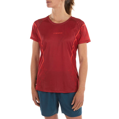 La Sportiva Pacer T-Shirt - Womens | Womens Active Clothing | Further Faster Christchurch NZ | #velvet-tomato