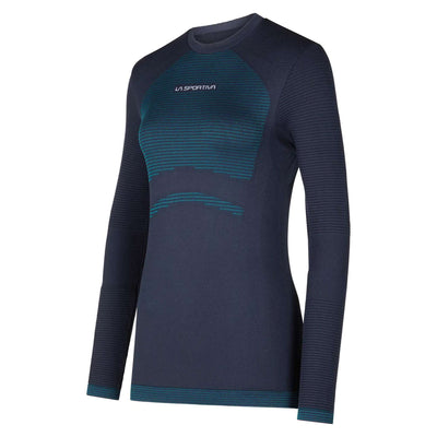 La Sportiva Synth Light Long Sleeve T-Shirt - Womens | Base Layer | Further Faster Christchurch NZ | #storm-blue-lagoon