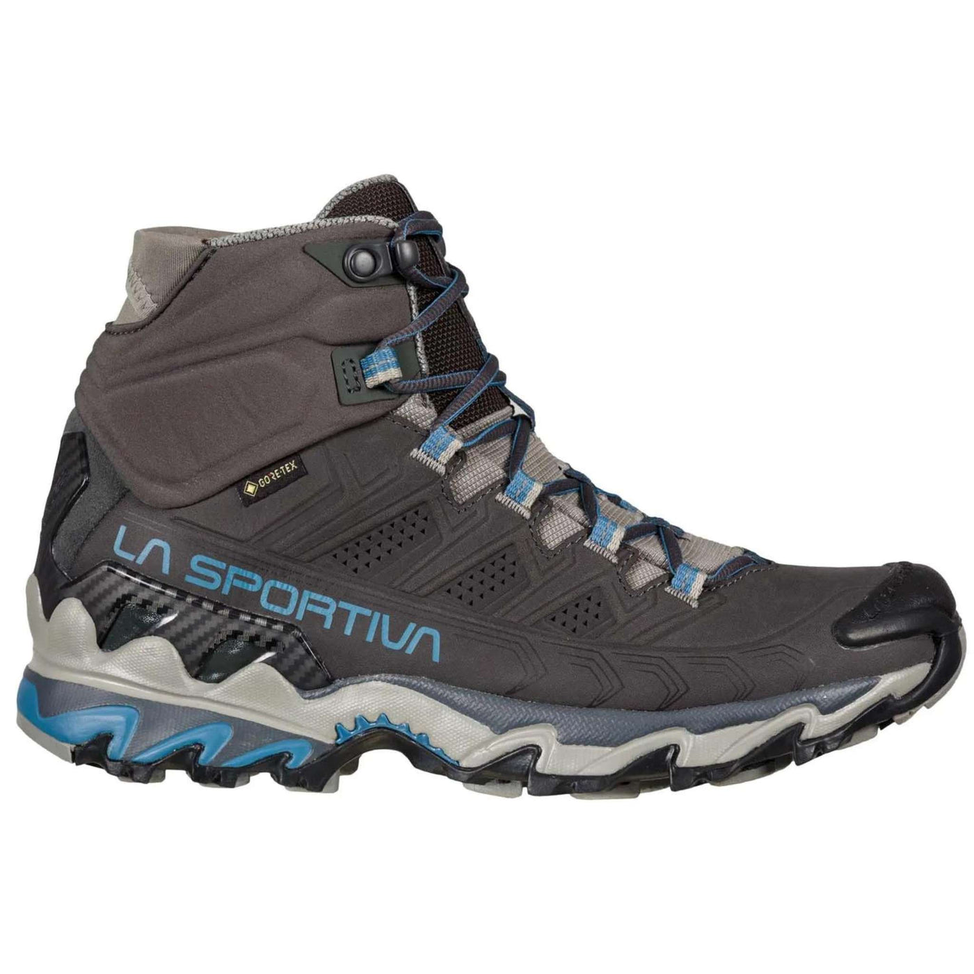 La Sportiva Ultra Raptor Mid Leather Gore-Tex - Womens | Womens Waterproof Hiking Boot | Further Faster Christchurch NZ #carbon-atlantic