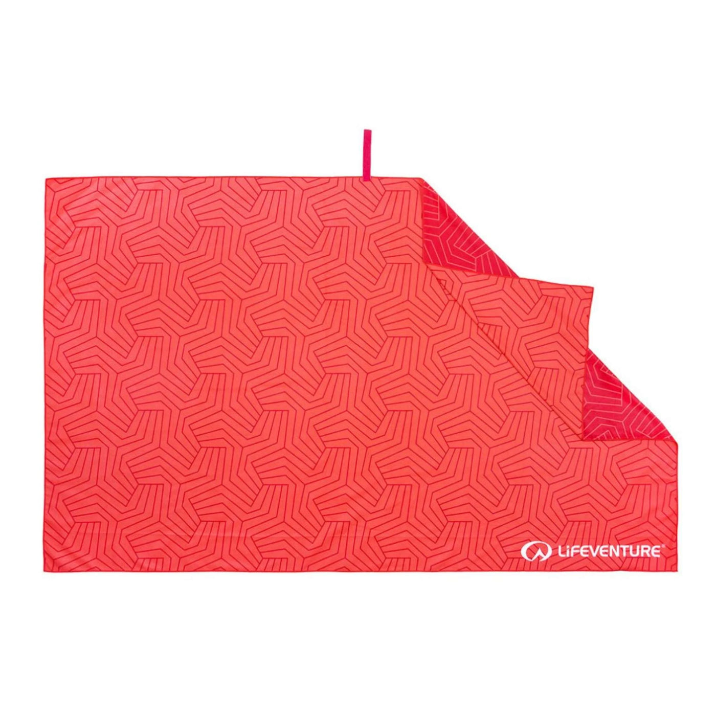 Travel Towel NZ | Lifeventure Recycled SoftFibre Printed Towels | Further Faster Christchurch NZ | #geometric-coral