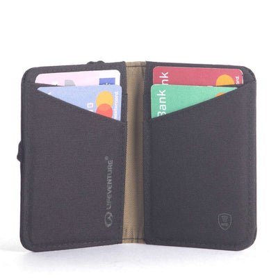 Lifeventure X-Pac RFID Card Wallet | Travel Wallets | Further Faster Christchurch NZ | #black