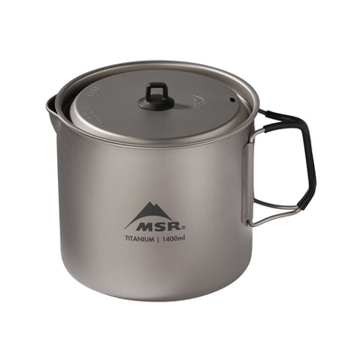 MSR Titan Kettle - 1400ml | Titanium Camp Kitchen Cookware NZ | MSR | Further Faster Christchurch NZ