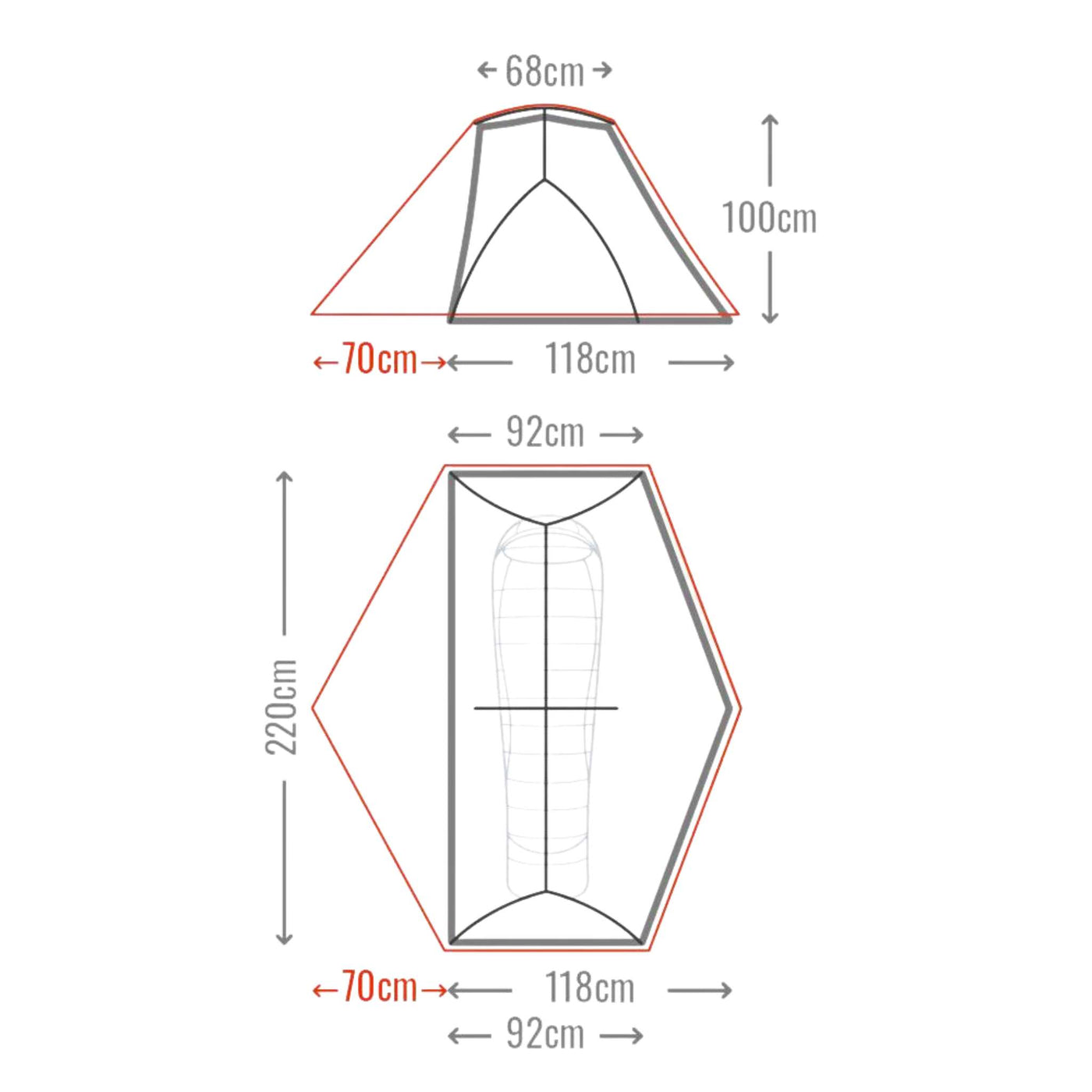 Mont Moondance 1 FN Tent - Full Nylon | 1 Person 3 Season Tent | Further Faster Christchurch NZ | #bracken