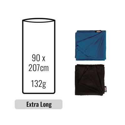 Mont Silk Inner Sheet - Extra Long | Sleeping Bag Liners | Further Faster Christchurch NZ | #ocean-blue