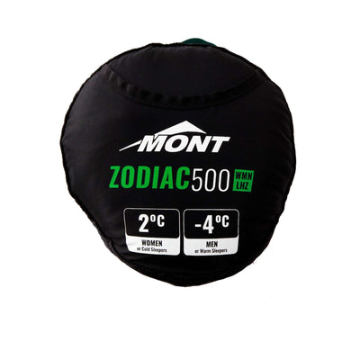 Mont Zodiac 500 Standard Sleeping Bag - Womens | Down Sleeping Bags NZ | Further Faster Christchurch NZ