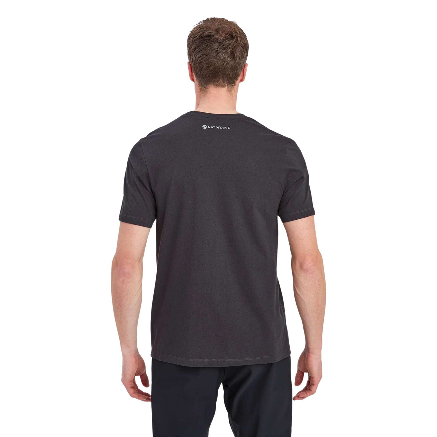 Montane Abstract T-Shirt - Mens | Organic Cotton T-Shirt | Further Faster Christchurch NZ #midnight-grey