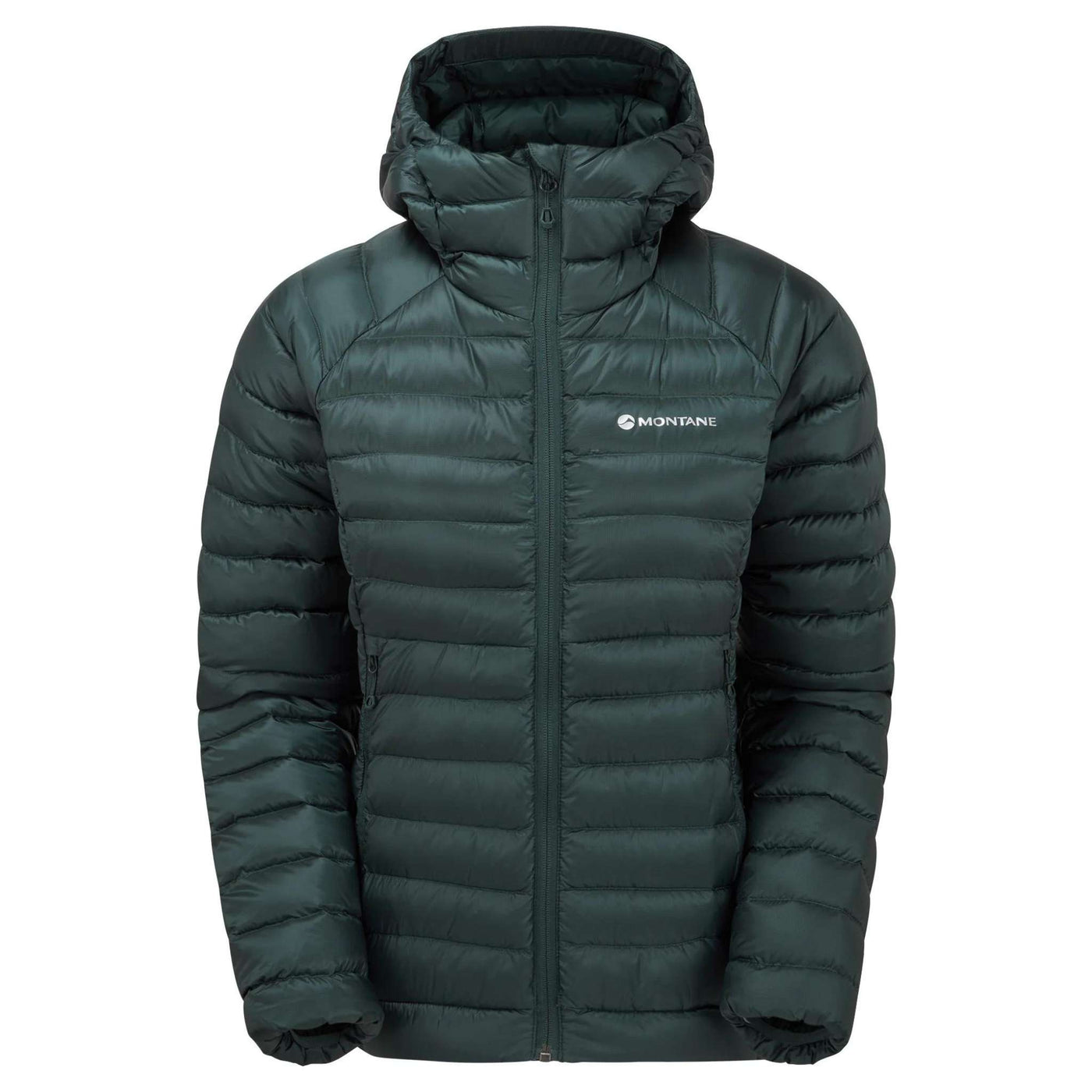 Montane Anti-Freeze Hoodie - Womens | Womens Down Insulated Jacket NZ | Further Faster Christchurch NZ #deep-forest