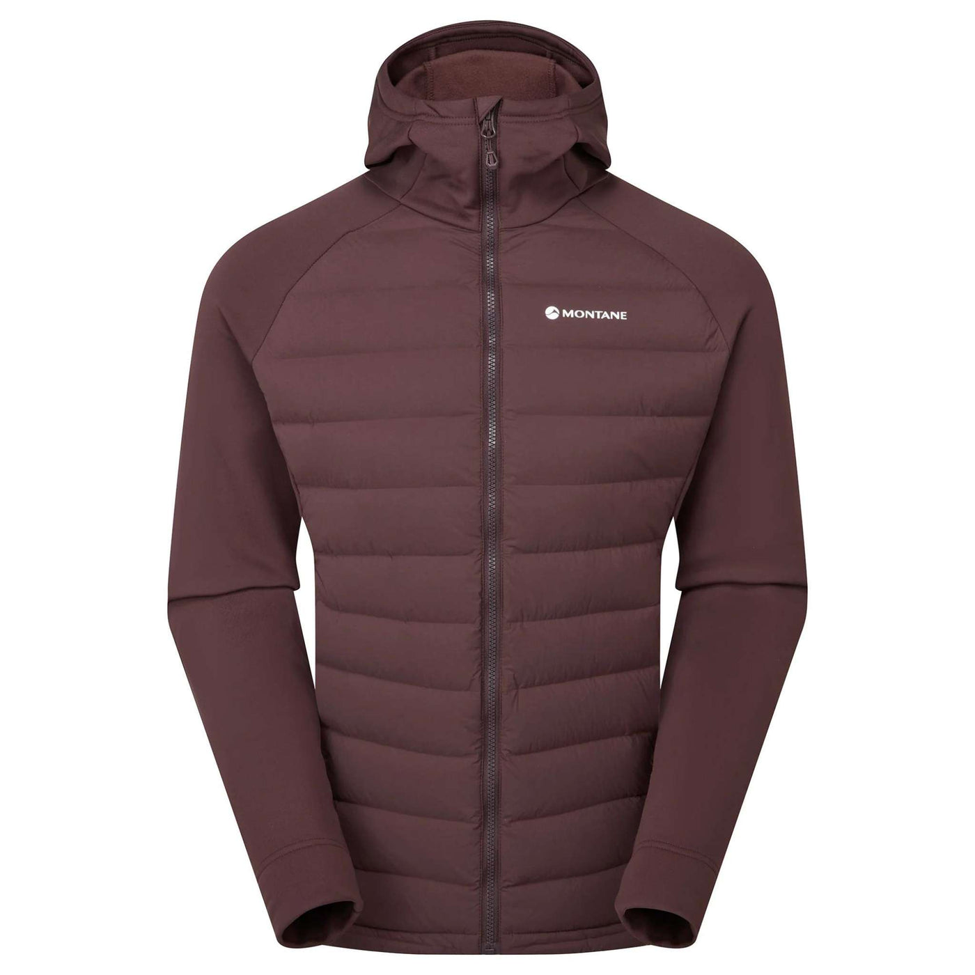 Montane Composite Hoodie - Mens | Men's Down Hooded Jacket | Further Faster Christchurch NZ | #dark-garnet