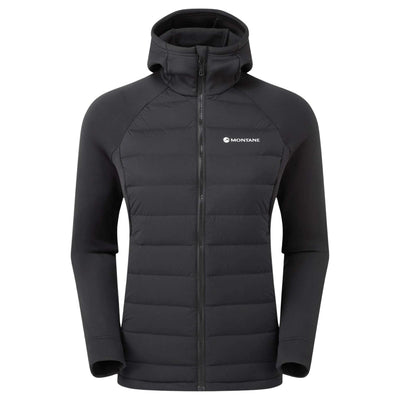 Montane Composite Hoodie - Womens | Womens Down Insulated Jacket | Further Faster Christchurch NZ | #black