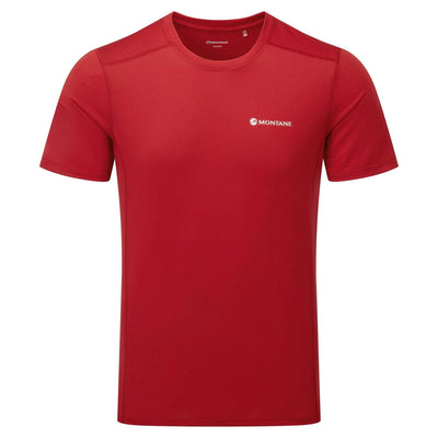 Montane Dart Lite T-Shirt - Mens | Mens Baselayer | Further Faster Christchurch NZ #acer-red