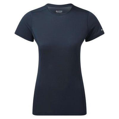 Montane Dart Lite T-Shirt - Womens | Technical Hiking Baselayer | Further Faster Christchurch NZ #eclipse-blue