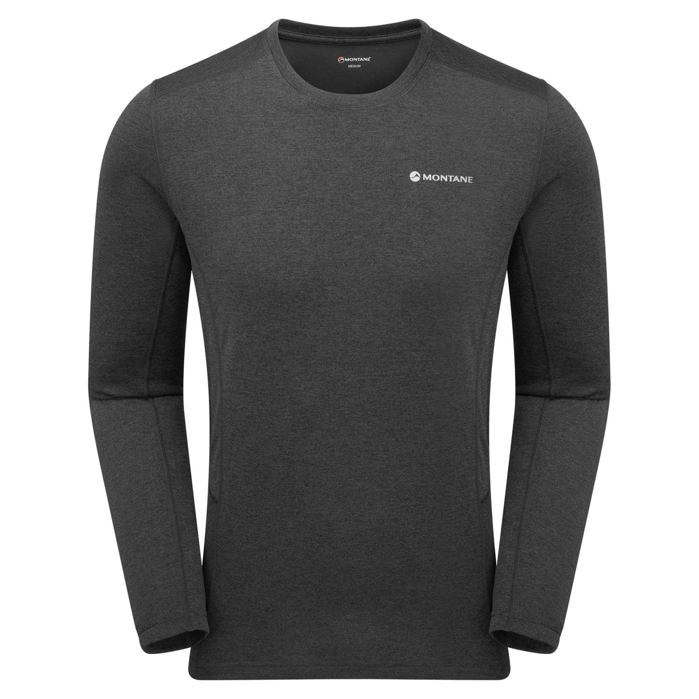 Montane Dart Long Sleeve T-Shirt Mens | Hiking Base Layer | Further Faster Christchurch NZ #midnight-grey