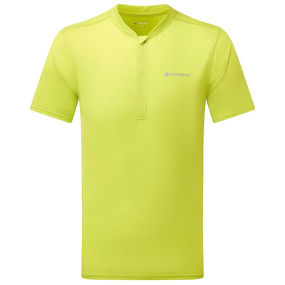 Montane Dart Nano Zip T-Shirt - Mens | Base Layers | Further Faster Christchurch NZ #citrus-spring