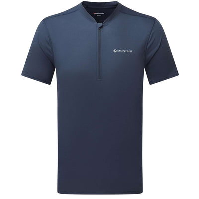 Montane Dart Nano Zip T-Shirt - Mens | Base Layers | Further Faster Christchurch NZ #eclipse-blue