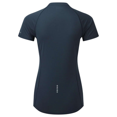 Montane Dart Nano Zip T-Shirt - Womens | Technical Hiking Baselayer | Further Faster Christchurch NZ #eclipse-blue