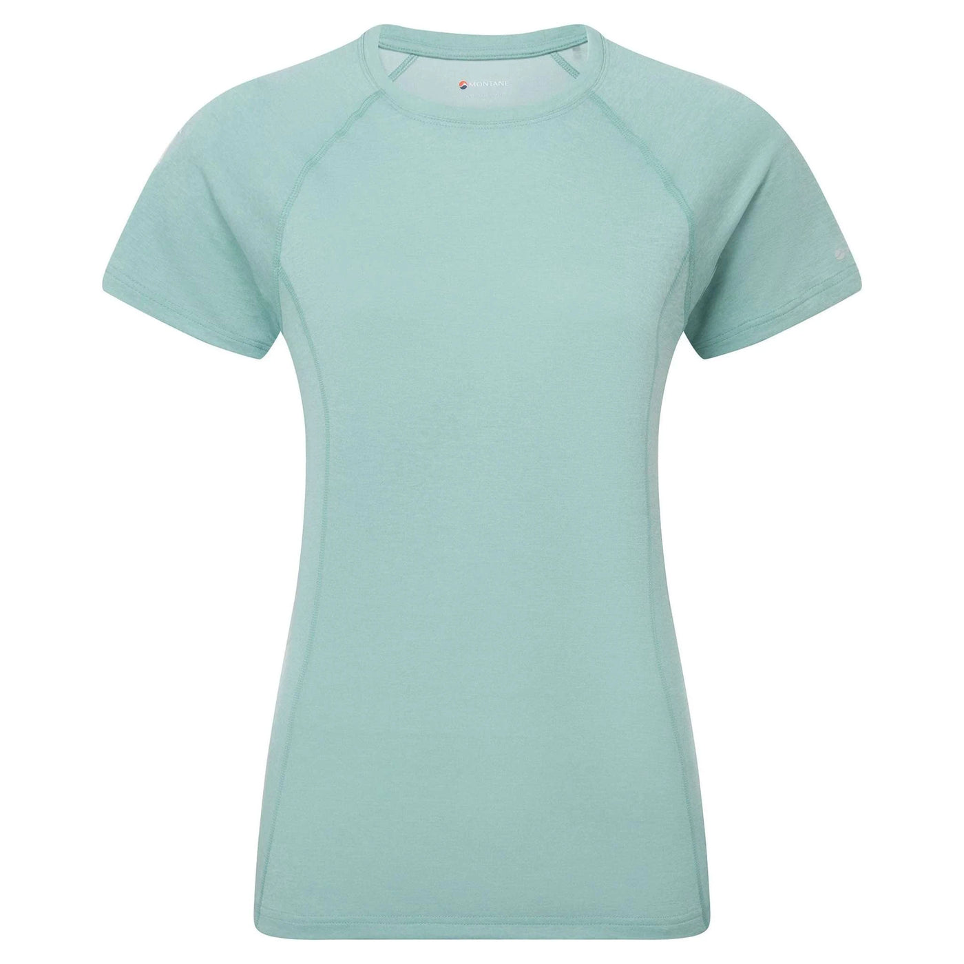 Montane Dart T-Shirt - Womens | Active Clothing | Base Layer and Hiking Tee | Further Faster Christchurch NZ #sea-mist