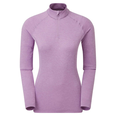 Montane Dart Zip Neck Long Sleeve - Womens | Womens Base Layer NZ | Further Faster Christchurch NZ #allium