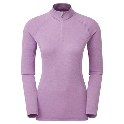 Montane Dart Zip Neck Long Sleeve - Womens | Womens Base Layer NZ | Further Faster Christchurch NZ #allium