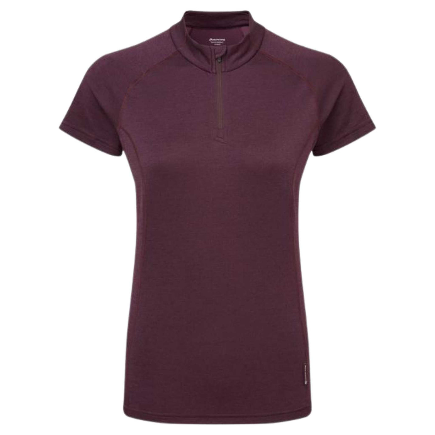 Montane Womens Dart Zip-Neck T-Shirt | Womens Baselayer Top NZ | Montane NZ | Further Faster Christchurch NZ #saskatoon-berry