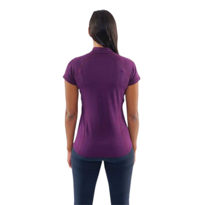 Montane Womens Dart Zip-Neck T-Shirt | Womens Baselayer Top NZ | Montane NZ | Further Faster Christchurch NZ #saskatoon-berry