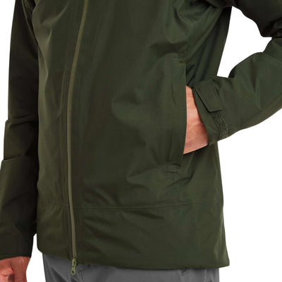 Montane Duality Lite Jacket - Mens | Men's Waterproofed Insulated Jacket | Further Faster Christchurch NZ | #oak-green