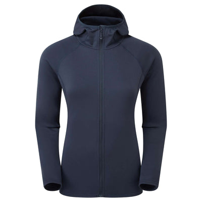 Montane Fury Lite Hoodie - Womens | Women's Fleece Jacket | Further Faster Christchurch NZ | #eclipse-blue