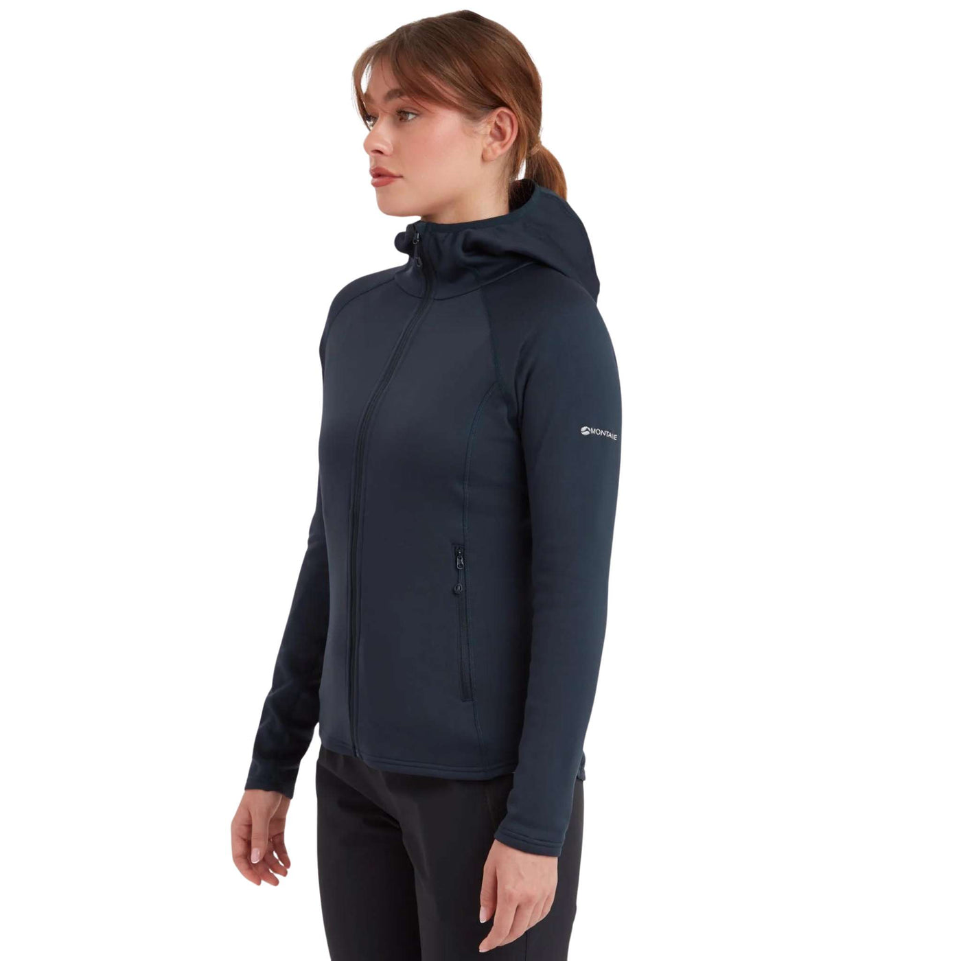 Montane Fury Lite Hoodie - Womens | Women's Fleece Jacket | Further Faster Christchurch NZ | #eclipse-blue