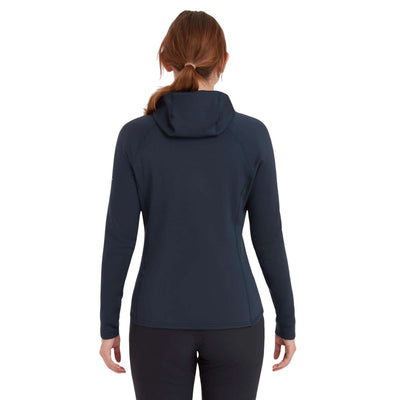 Montane Fury Lite Hoodie - Womens | Women's Fleece Jacket | Further Faster Christchurch NZ | #eclipse-blue