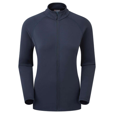 Montane Fury Lite Jacket - Womens | Women's Fleece Jacket | Further Faster Christchurch NZ | #eclipse-blue