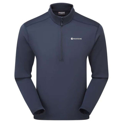 Montane Fury Lite Pull-On - Mens | Hiking Mid Layer Fleece | Further Faster Christchurch NZ | #eclipse-blue 