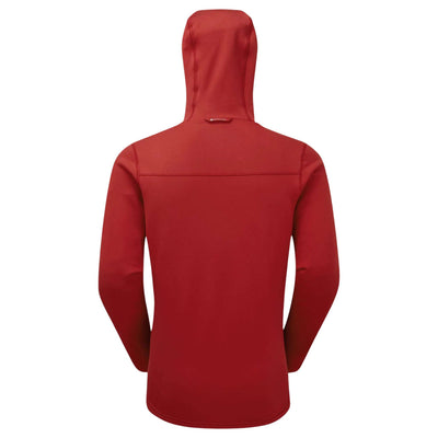 Montane Fury XT Hoodie - Mens | Men's Fleece Hooded Jacket NZ | Further Faster Christchurch NZ #acer-red