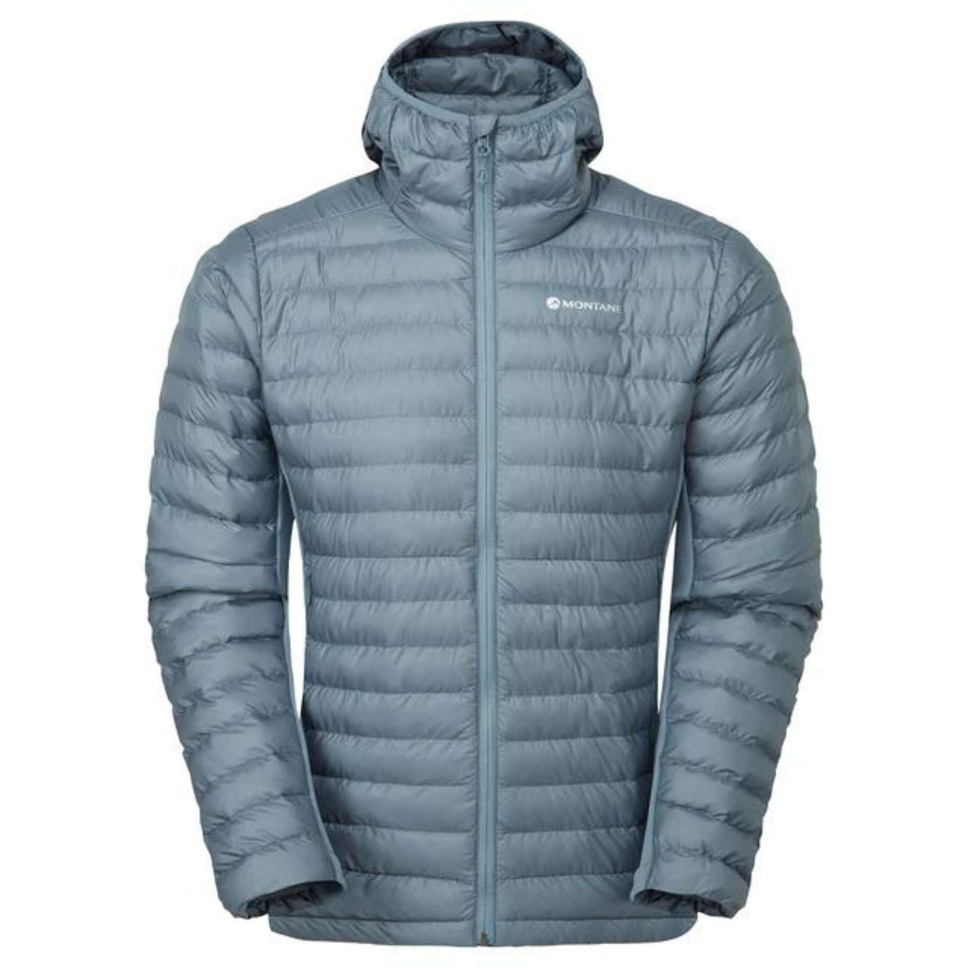 Montane Icarus Lite Hoodie - Mens | Mens Lightweight Insulated Jacket NZ | Further Faster Christchurch NZ #stone-blue